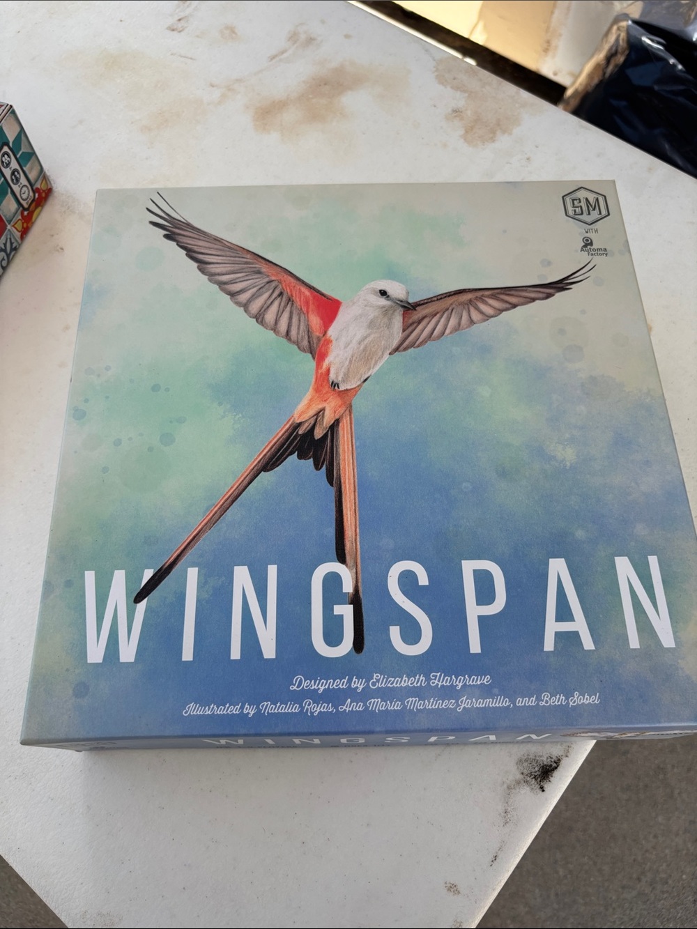 Wingspan Bird Game Box - White and Orange